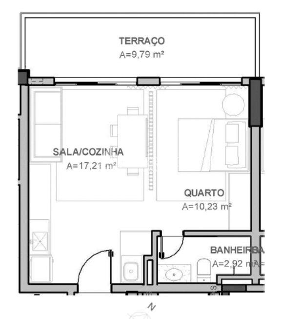 Apartamento com 1 quarto à venda, 45.0m²